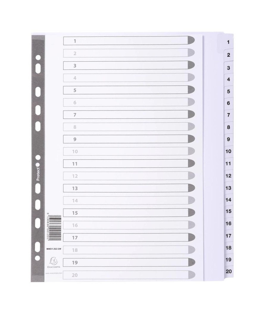 Intercal.carte blanche A4+ 20 Pos.1-20