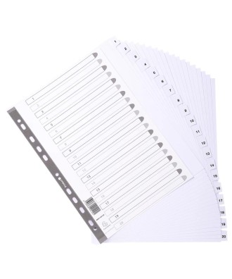 Intercal.carte blanche A4+ 20 Pos.1-20