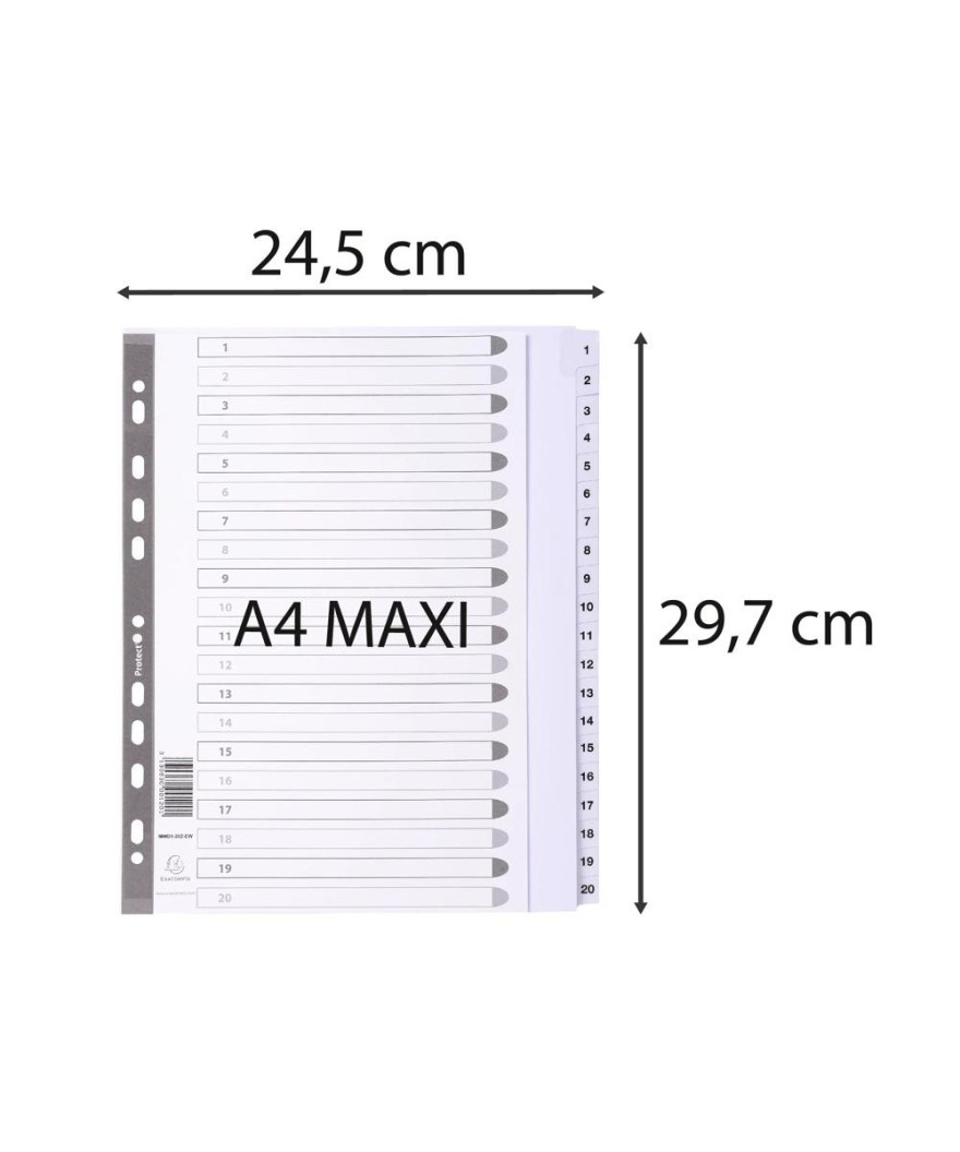 Intercal.carte blanche A4+ 20 Pos.1-20