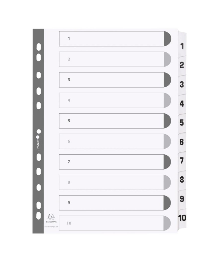 Intercal.carte blanche A4 10 Pos.1-10