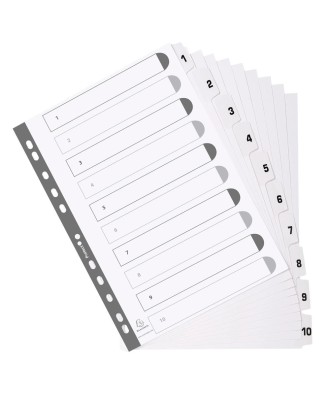Intercal.carte blanche A4 10 Pos.1-10