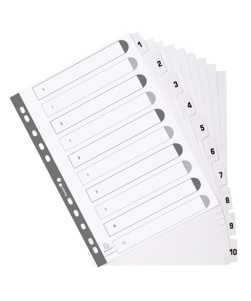 Intercal.carte blanche A4 10 Pos.1-10