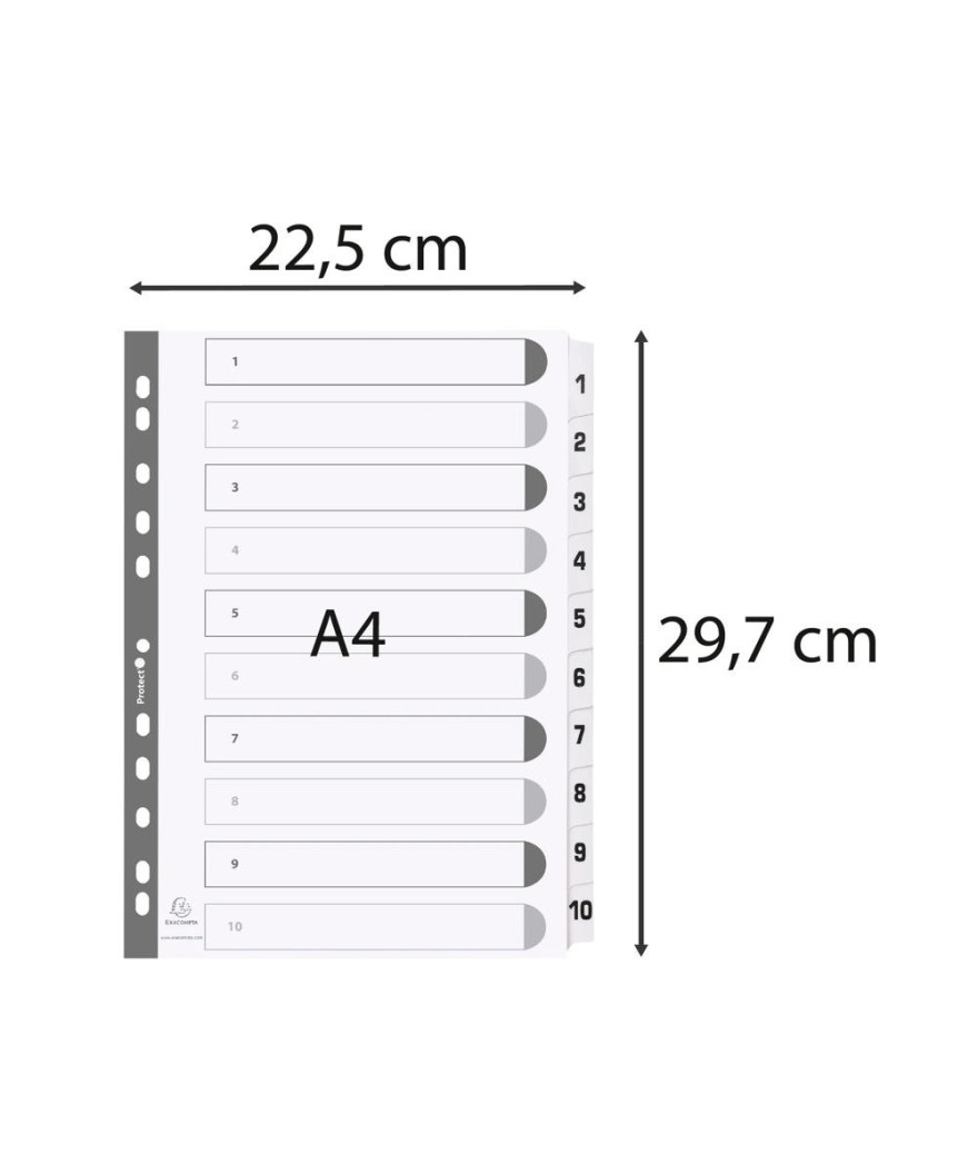 Intercal.carte blanche A4 10 Pos.1-10