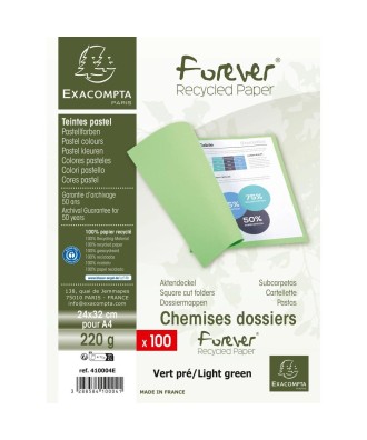 Pt 100 chemises FOREVER 220 vert pré
