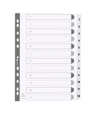 Intercal.carte blanche A4 12 Pos.1-12