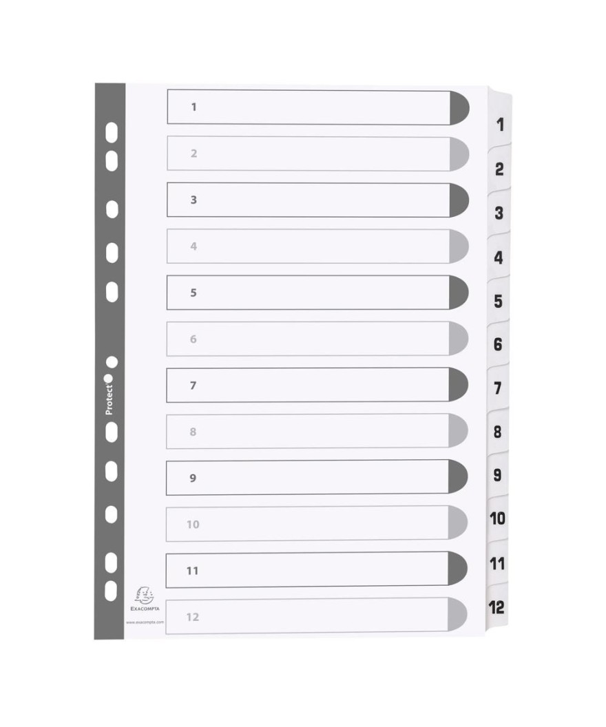 Intercal.carte blanche A4 12 Pos.1-12