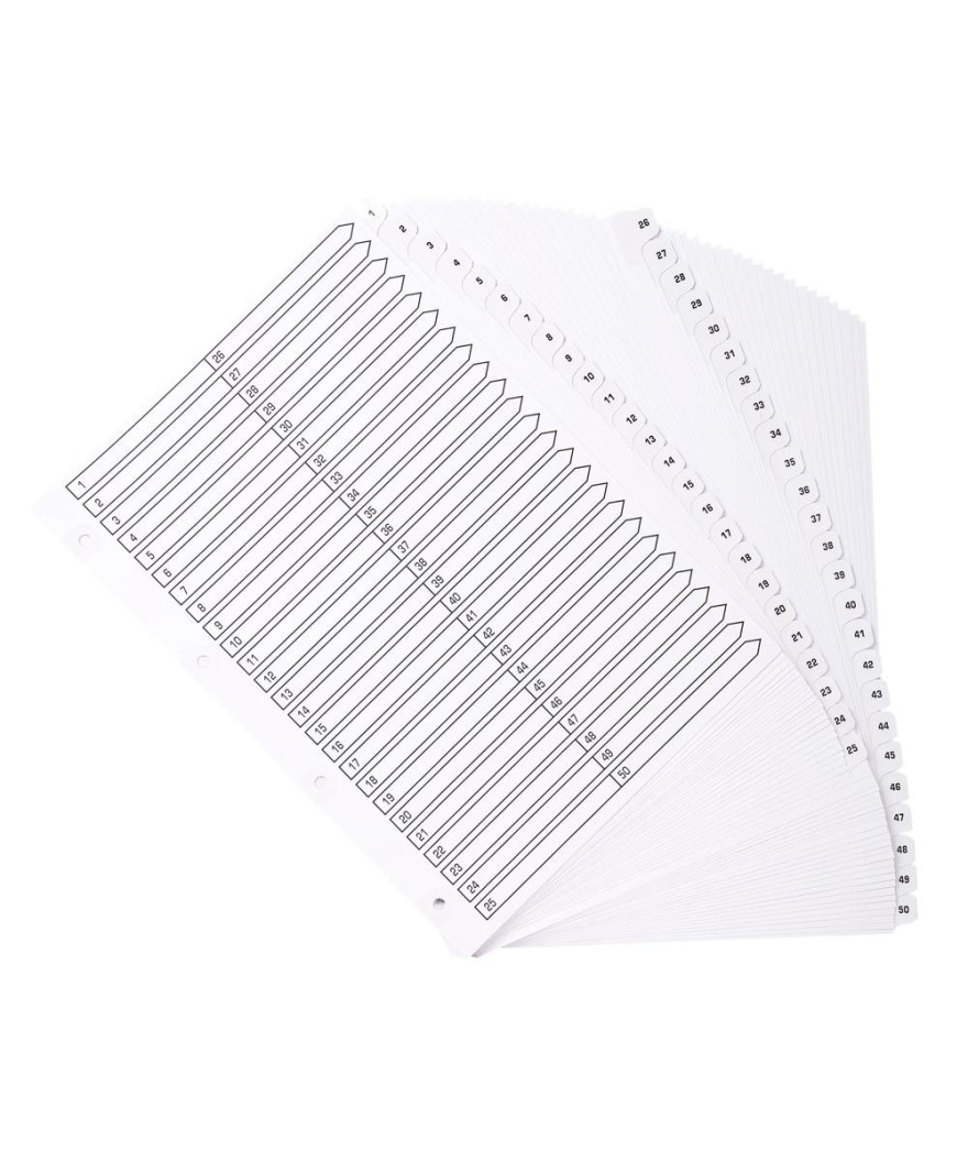 Intercal.carte blanche A4 50 Pos.1-50