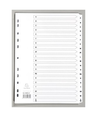 Intercal.carte blanche A4 20 Pos. A-Z