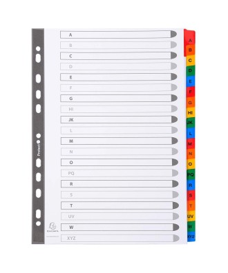 Intercal. A-Z A4 20p carte bl.+ongl.coul