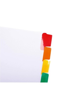 Intercal. 12P A4 carte blan.+ongl.coul.