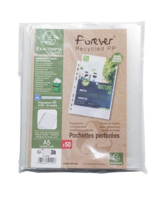 Pt 50 Poch.perforées PP recyclé 60 A5
