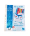 Sach.100 poch.perfo A4 PP 75 lisse