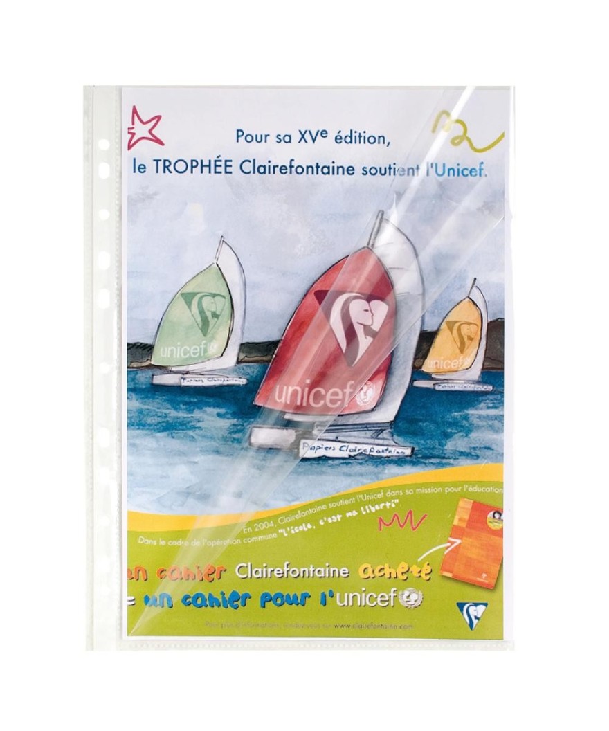 E.C.100 poch perf ouv L PP lisse 6/100e