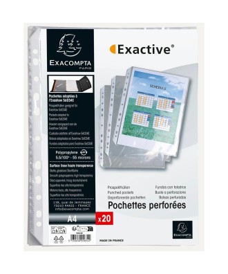 Sachet 20 poch. perforées pour EXACTIVE