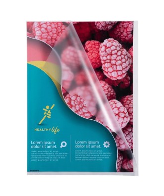 Sachet10 poch.Coin A4 PP grainé 120µ inc