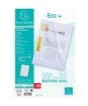 Sachet100 poch.Coin A4 PP grainé ECO inc