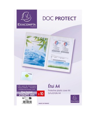 Sachet / 10 étuis 2 volets A4