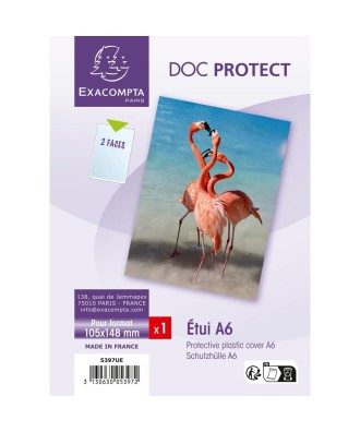 Etui de protection simple PVC A6