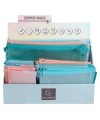 Présentoir 36 Pochettes Zip Chrom Pastel