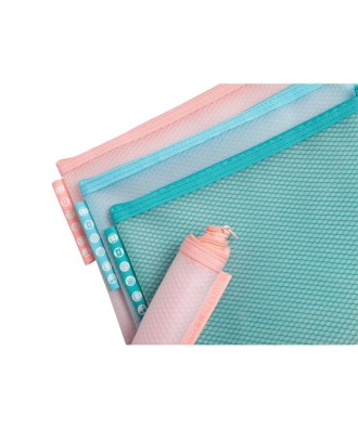 Pochette zip EVA A5 Chrom pastel assorti