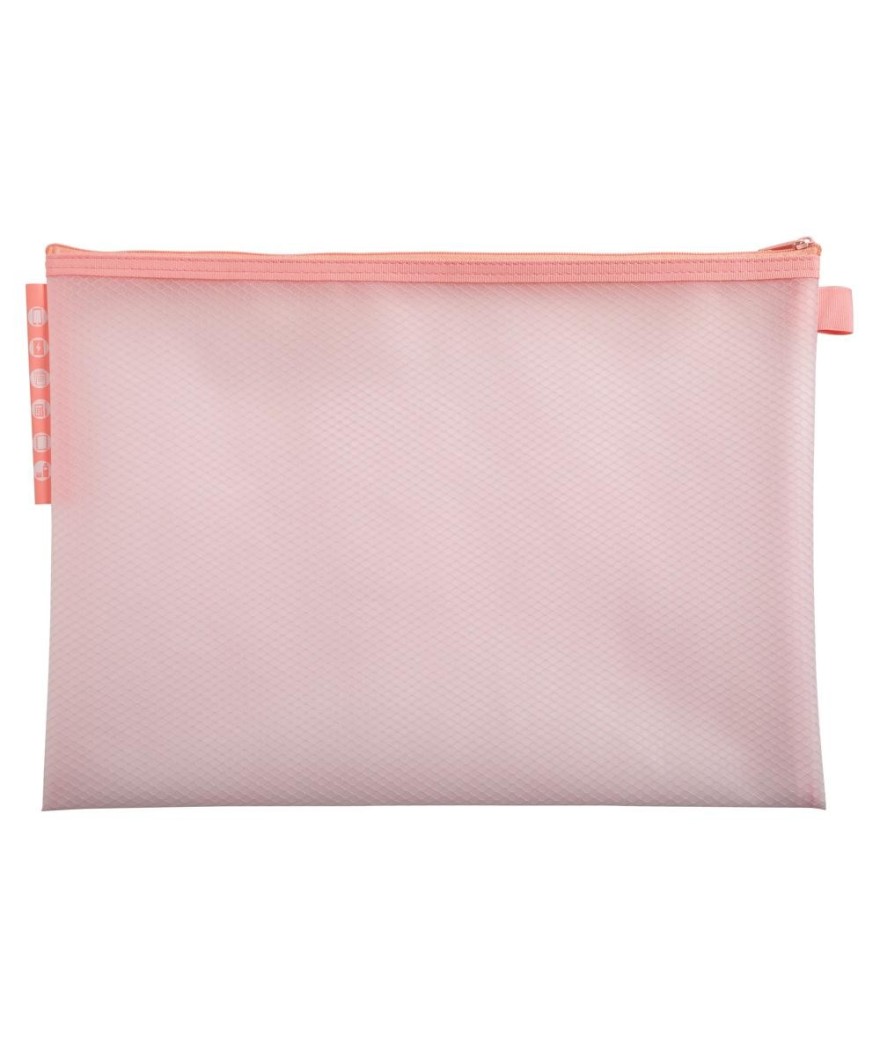 Pochette zip EVA A4 Chrom pastel assorti