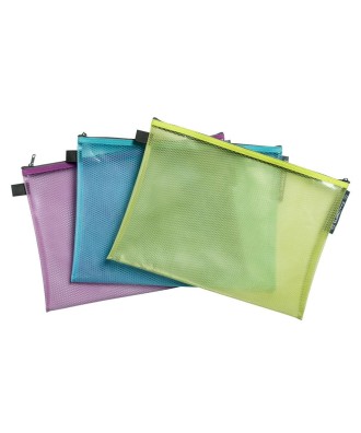 Pochette zip EVA A4 Pop'NCo assorti