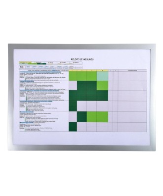 Pochette affichage magnétiq A3 Argent
