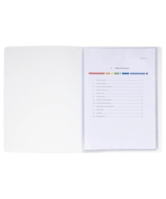 Porte vues 20Vues PP0,8mm Krea Cover Blc
