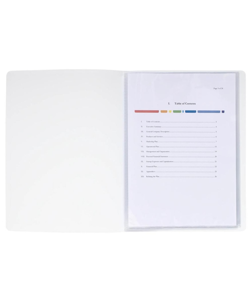 Porte vues 20Vues PP0,8mm Krea Cover Blc