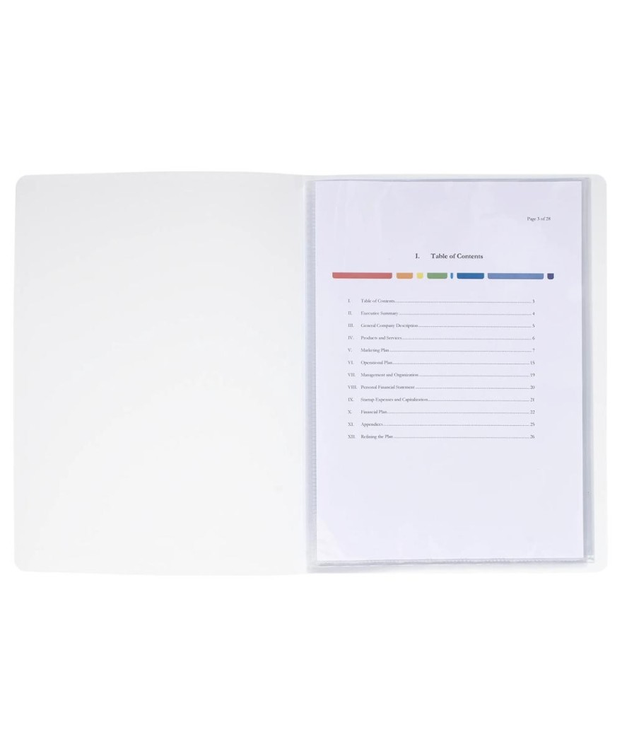 Porte vues 40Vues PP0,8mm Krea Cover Blc