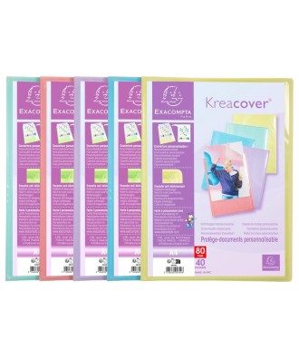 Porte-vues 80V KREACOVER PASTEL ass