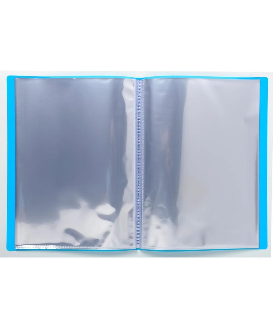 Porte-vues IDERAMA  PP 80 vues bleu cl.
