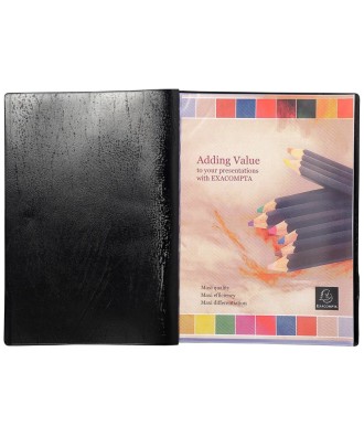 Porte-Vues PVC 40V VEGA Opaque Noir