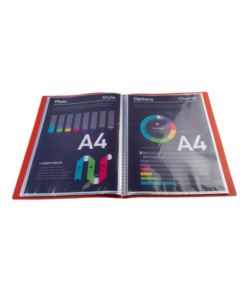 Porte-vues OPAK PP5/10e A4100 vues rouge