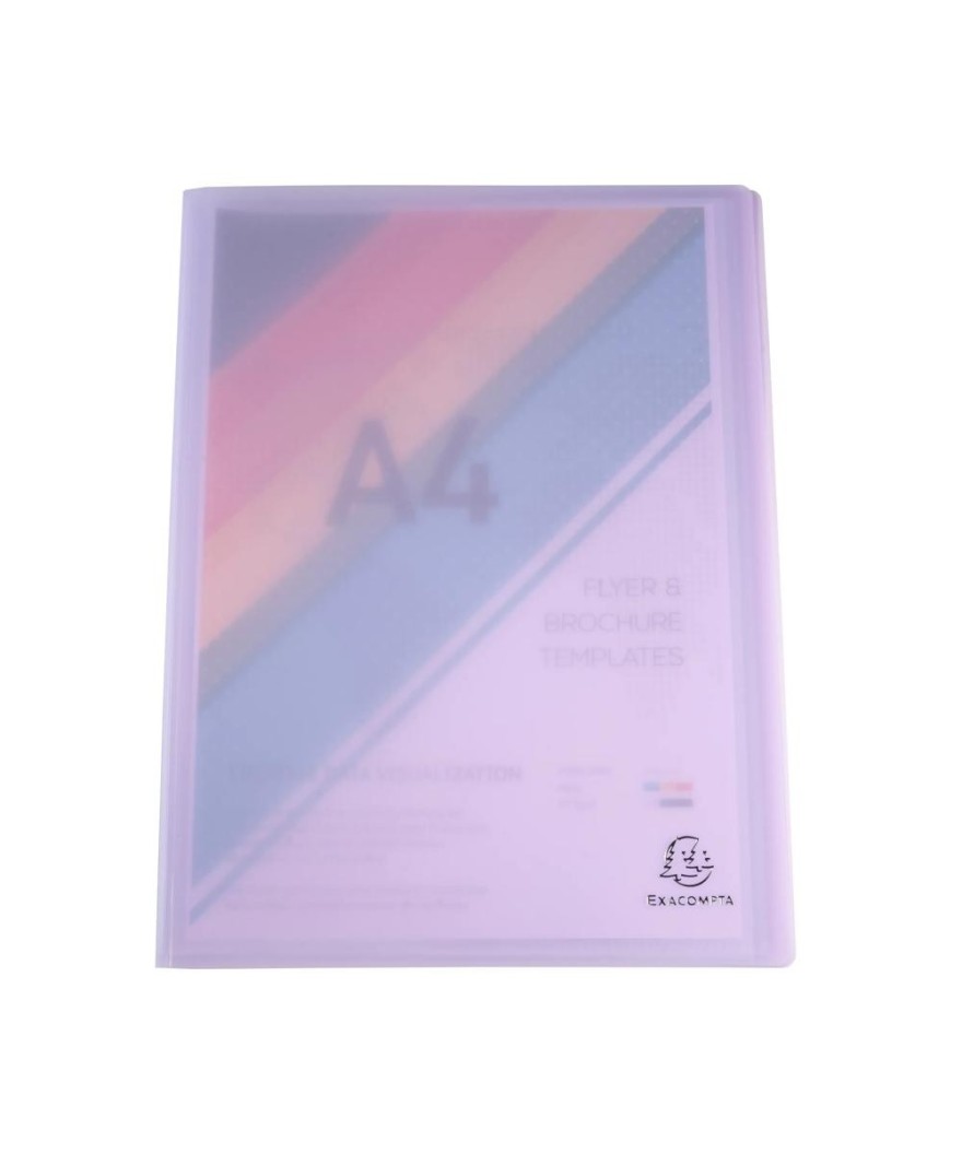Porte-vues A4 120 vues Chrom Pastel Ass.