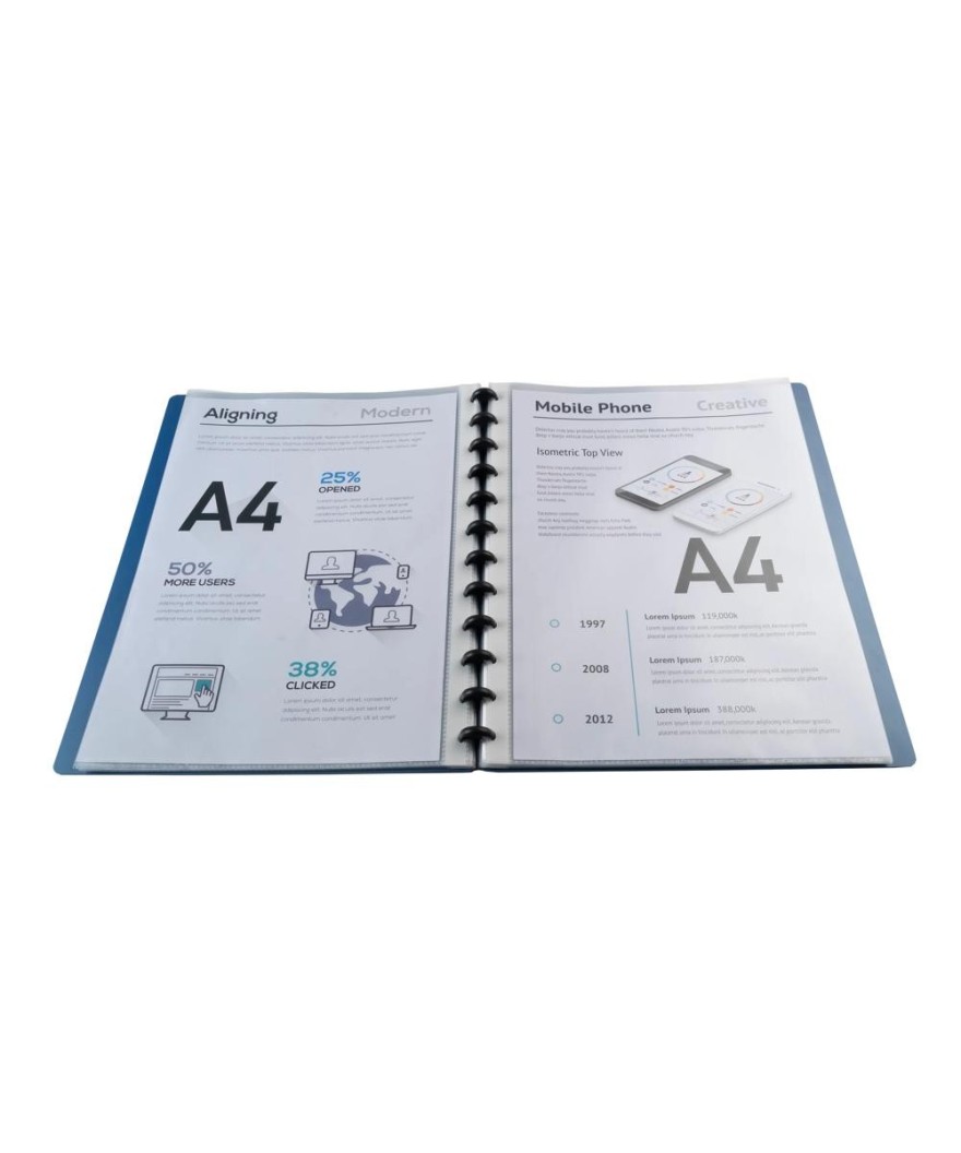 Prot. doc. amovible PP 60 v. bleu metal.