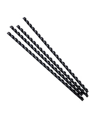 Boite 100 peignes plastique 8mm A4 noir