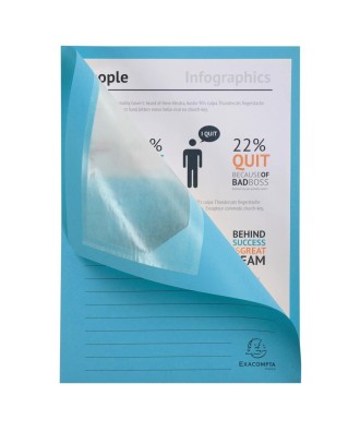 Pt 100 chem. à fenêtre FOREVER bleu cl.