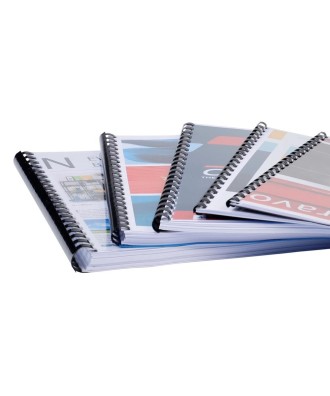 Boite 100 peignes plastique 10mm A4 noir