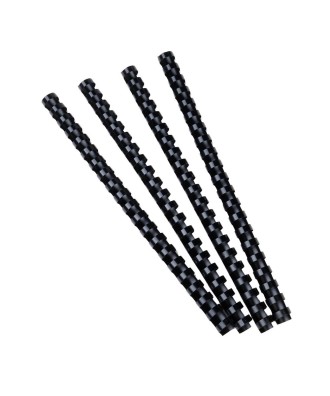 Boite 100 peignes plastique 12mm A4 noir
