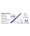 Boite 50 peignes plastique 45mm A4 noir