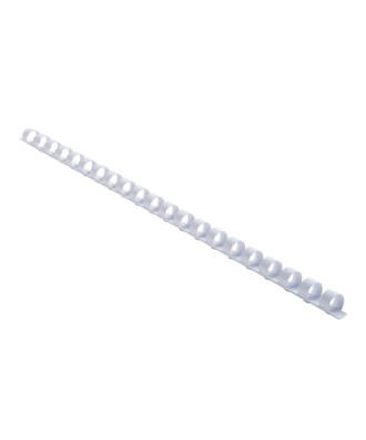 Bte 25 peignes plastique 10mm A4 blanc
