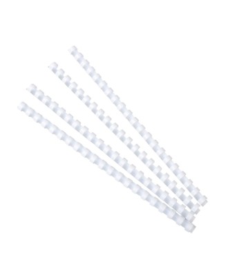 Bte 25 peignes plastique 12mm A4 blanc