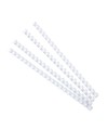 Bte 25 peignes plastique 12mm A4 blanc