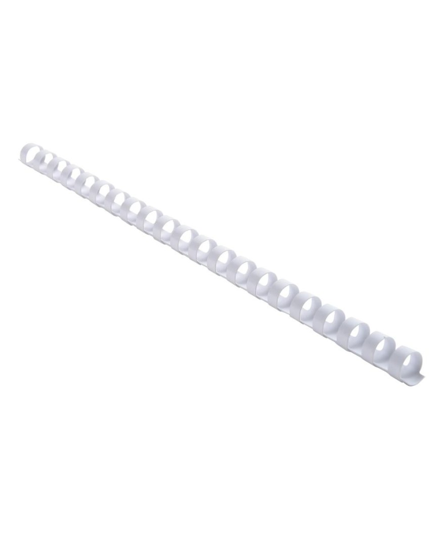 Bte 25 peignes plastique 12mm A4 blanc