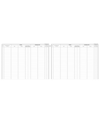 Registre des visites 25x32cm 80 pages