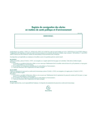 REG.ALERTES SANTE ENVIRONNEM. 24/32 20p