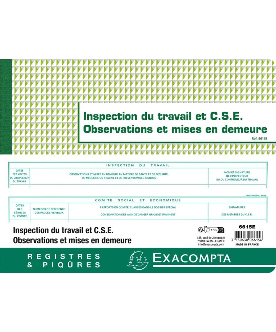PIQ. 24/32 INSPECTION DU TRAVAIL 16p.
