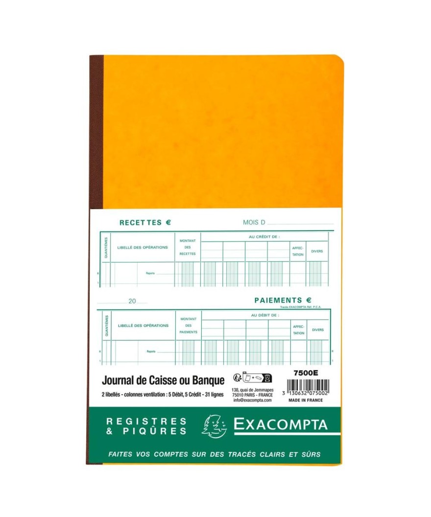 PIQ. 32/19,5 CAISSE ou BQUE 5D-5C 80p.