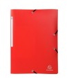 Chem.3RAB.+élast. PP5/10e A4 Opak Rouge